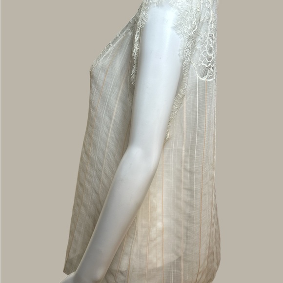 Lovestitch Kaylee Lace & Satin Blouse in Ivory - Picture 5 of 9